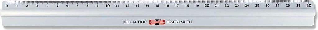 KOH Lineal - Aluminium 30 cm mit Griff