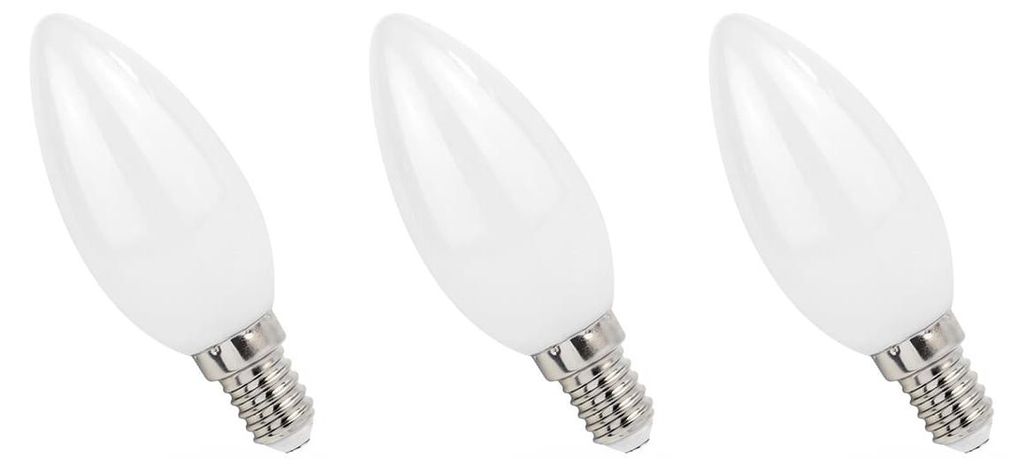 Spectrum LED-Lampe E14 4W 230V - 400 Lumen - 2700K Warmweiß - Gemütliches Licht - Energieeffizient - 3 Stück