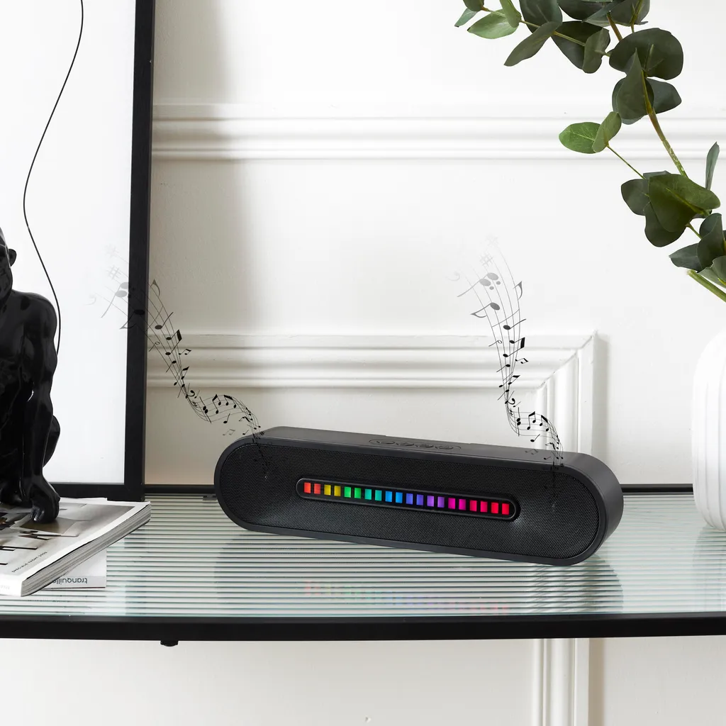 Enceinte Sans Fil Lumineuse 2x5W Bluetooth - Bluetooth LED Portable
