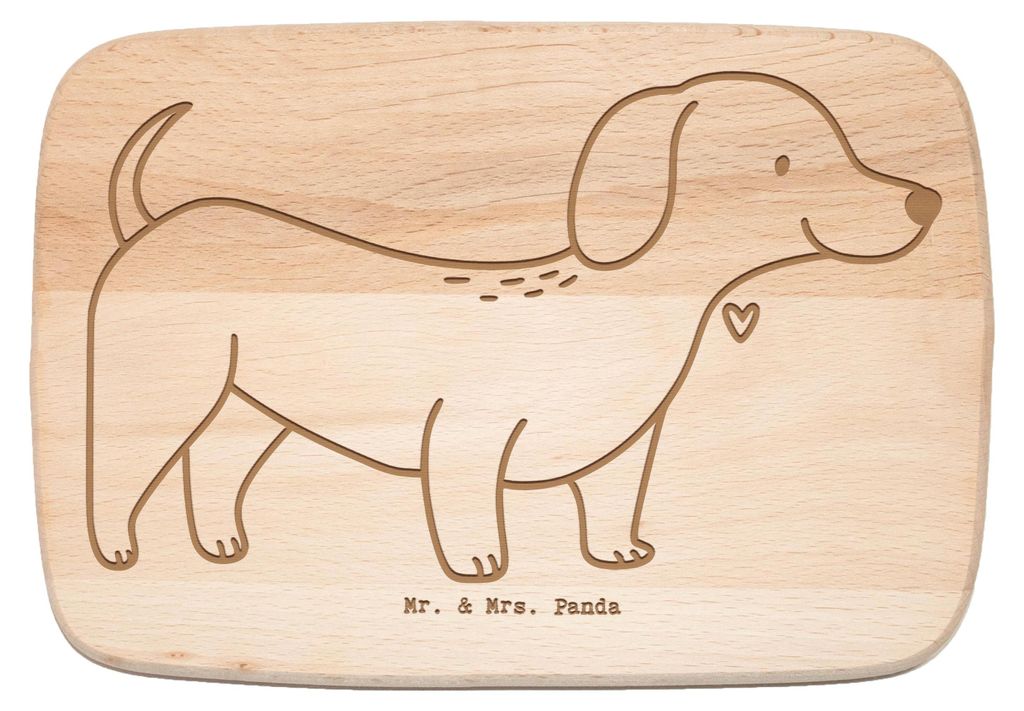 Mr. & Mrs. Panda Holzbrett Dackel Kurzhaardackel Moment - Transparent - Geschenk, Dachshund, Frühstücksbrettchen, Teckel, brotbrett, Holzbrettche...