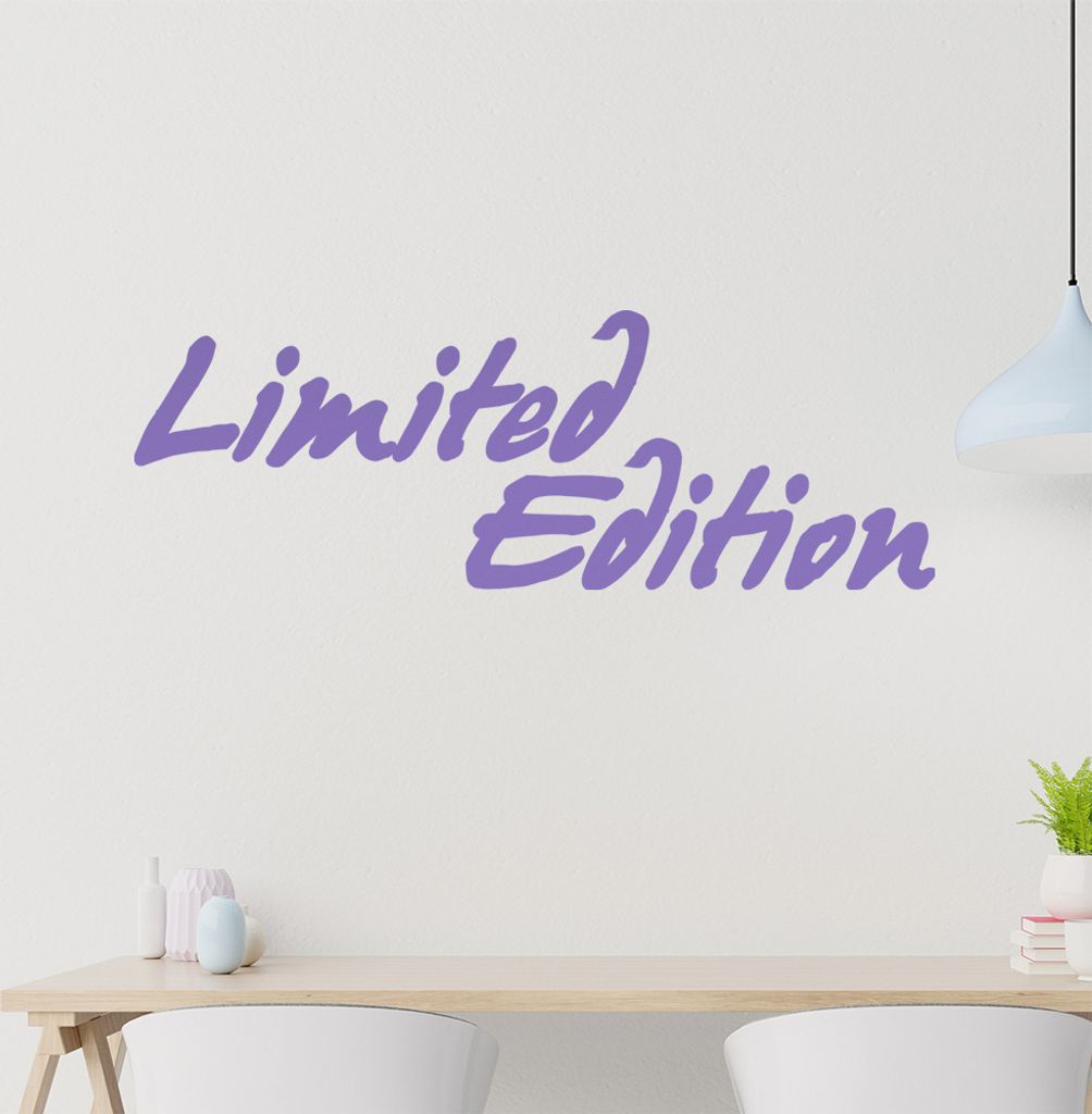 Limited Edition Wandtattoo in 6 Größen - Wandaufkleber Wall Sticker - Dekoration, Küche, Wohnzimmer, Schlafzimmer, Badezimmer