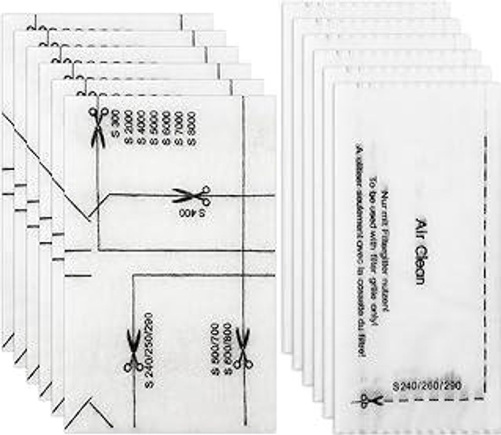 Newpop 12 Stück Staubsauger Filter, Staubsaugerfilter-Set, Staub Filter Set Abluftfilter, Motorschutzfilter, Staubsauger Filter Ersatzfilter, Ablu...