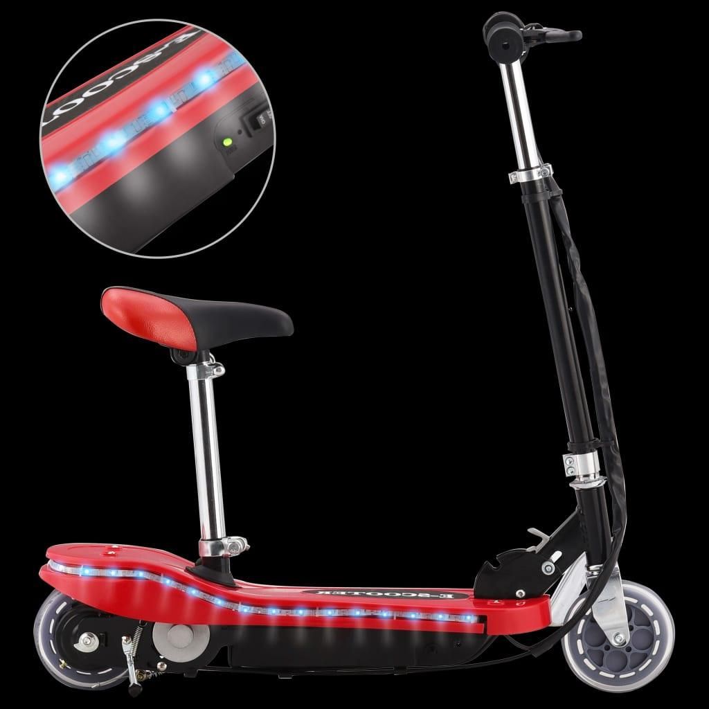 vidaXL E-Scooter für Kinder mit Sitz und LED 120 W Rot Produktbild 