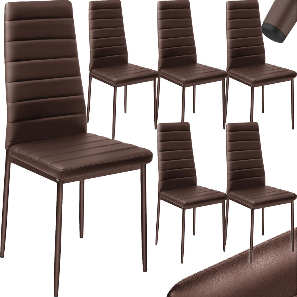A collage of dining chairs.