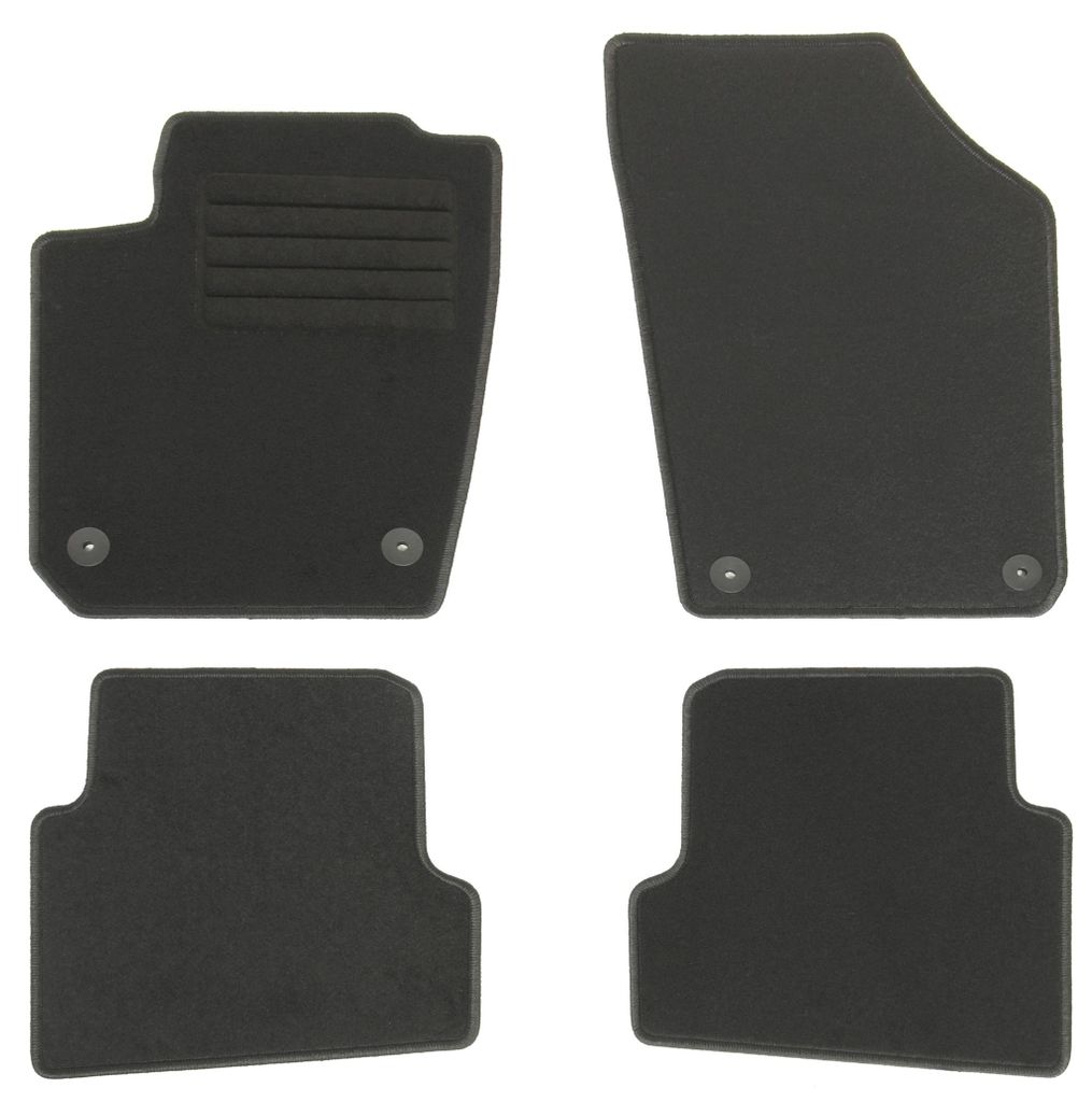 Fußmatten-Set für Skoda Fabia 3 NJ, 11/2014-08/2018, 4-teilig, Schwarz