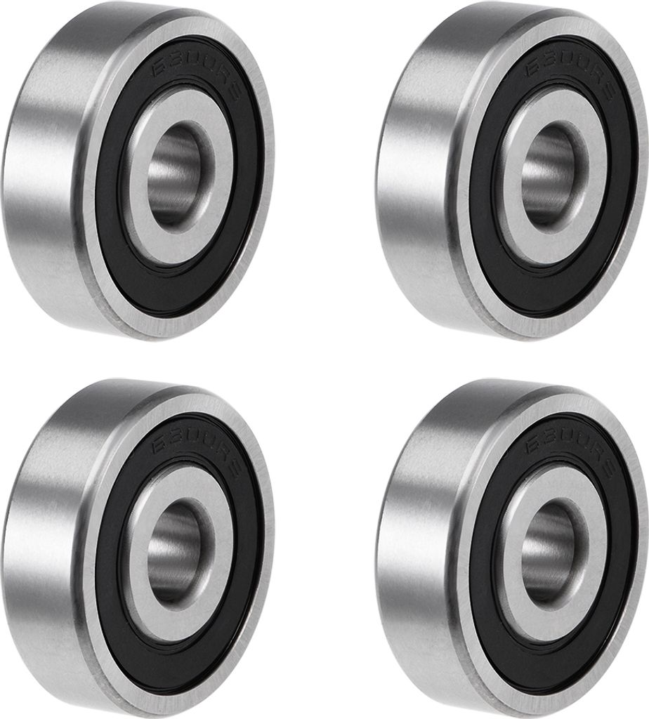 4 Stück Rillen Kugellager 6300-2RS Z2 Doppelt Geschirmt Kohlenstoffstahl 10mm X 35mm X 11mm