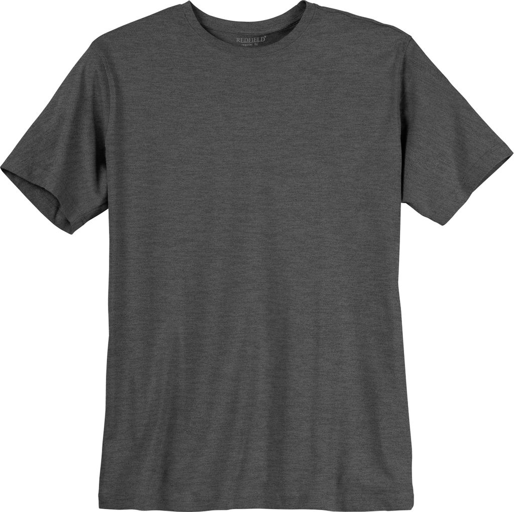 Übergrößen Redfield T-Shirt anthrazit melange