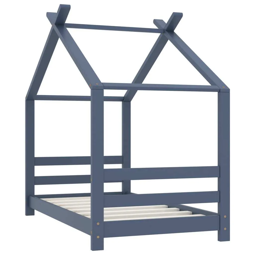 Sommier de lit enfant 70x140 cm gris pin massif : fini les lits fragiles