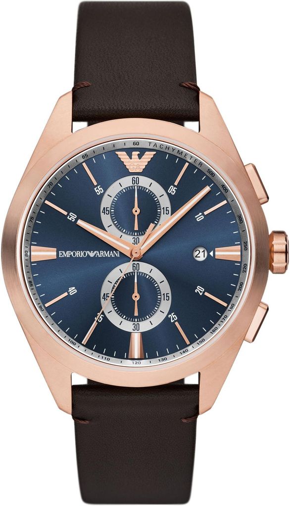 A close-up, studio shot of a men's watch.