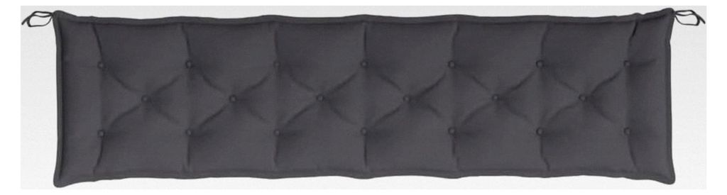 Gartenbankauflage, Sitzkissen für Outdoor, Polsterauflage, Anthrazit 200x50x7 cm Oxford-Gewebe