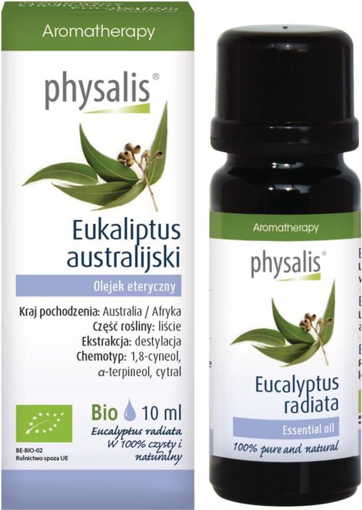 ÄTHERISCHES ÖL AUS AUSTRALISCHEM EUKALYPTUS BIO 10 ml – PHYSALIS