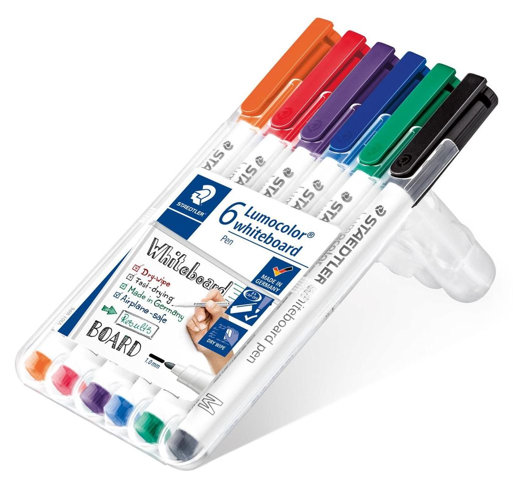 STAEDTLER Marker Lumocolor whiteb pen 6St Box Image du produit 