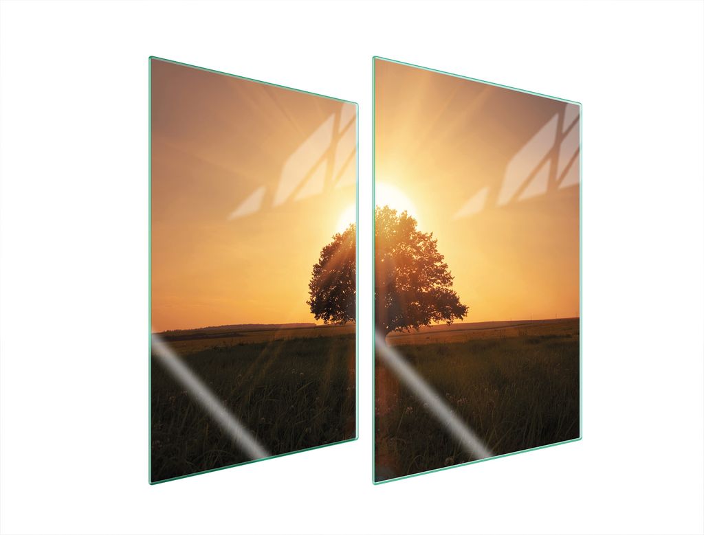 Glasschutzplatte Für Küche 2X35X52 Tree