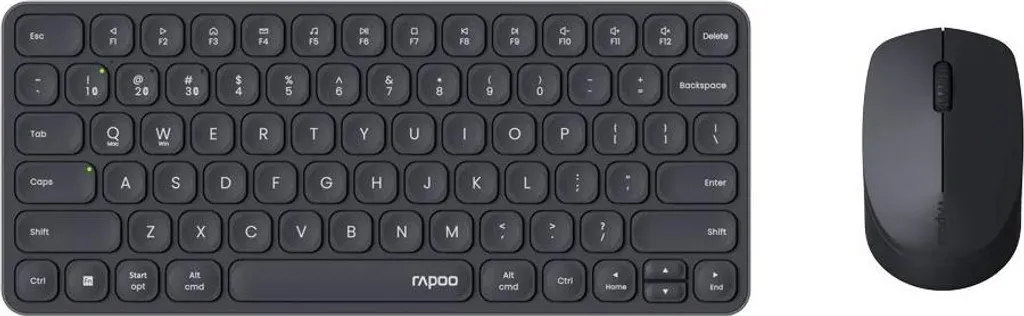 Ensemble Clavier Souris Sans Fil Rapoo 9010m Noir avec Bluetooth Multi-mode