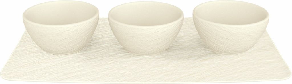 Villeroy & Boch Rock, Schüssel-Set, Rund, Porzellan, Weiß, Produktbild 