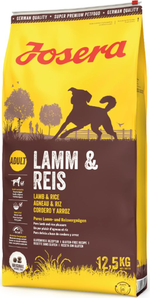 Josera Lamb & Rice, Dorosły, Każda rasa, Jagnięcina, Ryż, Zdjęcie produktu 