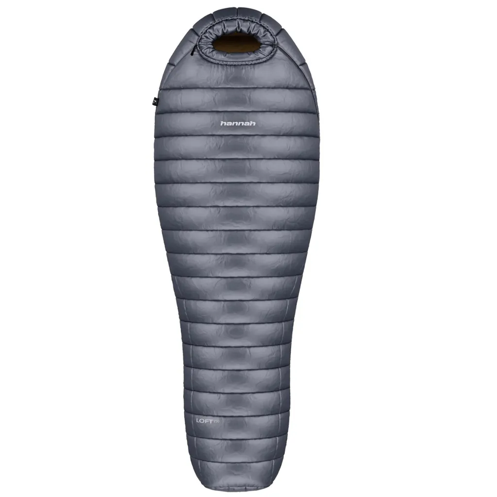 Sac de couchage ultra léger -8°C avec isolation thermique loft gris