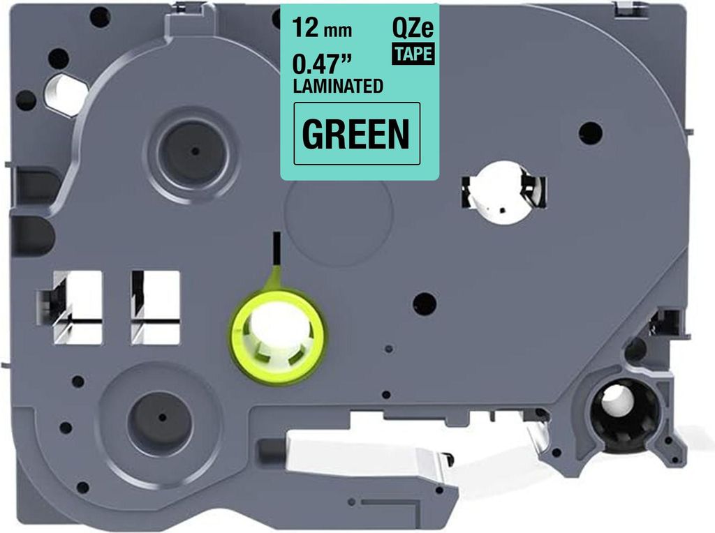 Brother-kompatibles TZE-731-Band - schwarz auf grün - 12 mm x 8 m - Schriftband