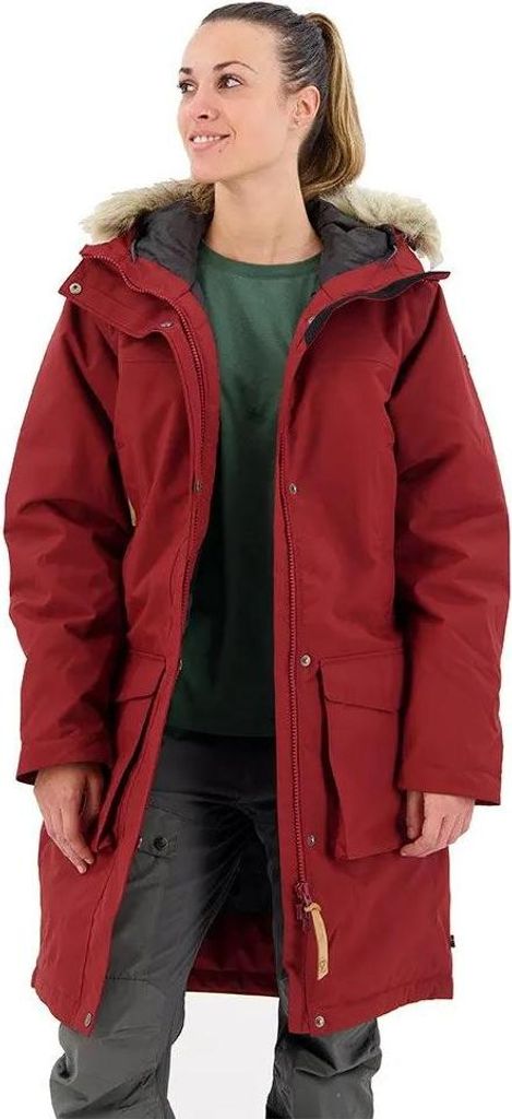 Fjällräven Nuuk Lite Parka, damesmodel, kleur: rood, maat: Productafbeelding 