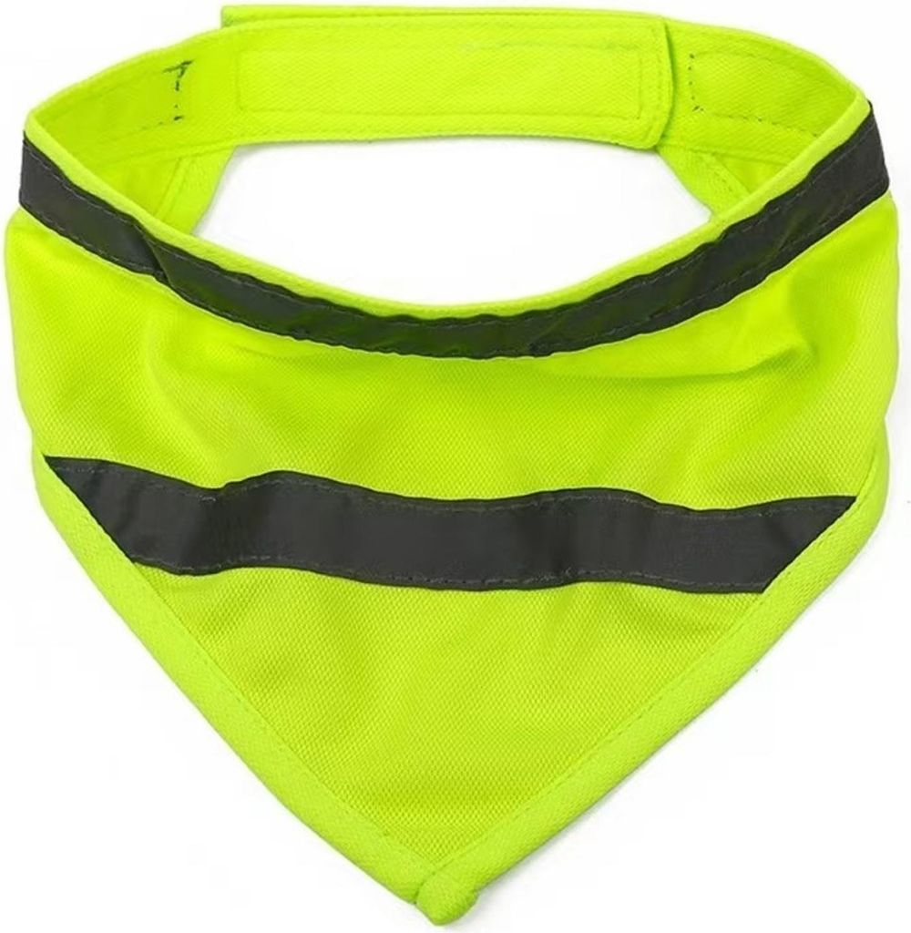 Reflektierende Sicherheit Hund Bandanas, Leuchthalsband Hund, Reflektierendes Hundehalstuch, Neon Farbe Sichtbarkeit Produkte Halstuch, Dreiecks Hu...