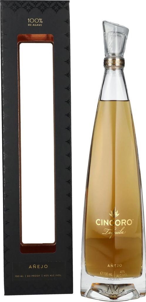 Cincoro Tequila Añejo 40% Vol. 0,7l in Geschenkbox