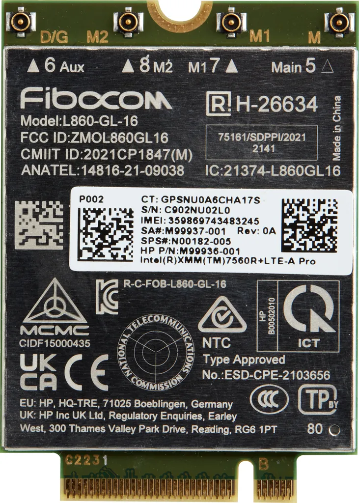 Connectez votre PC partout avec le Module HP Xmm 7560 R+ LTE-Advanced