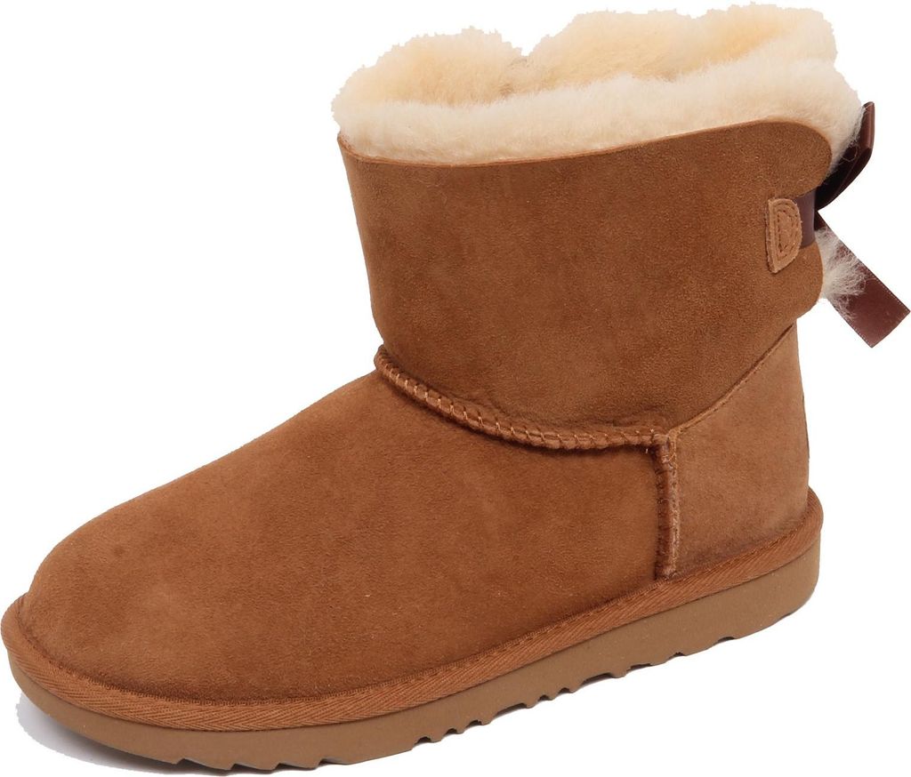 F6408 stivale bimba Mädchen hellbraun UGG MINI BAILEY BOW II scarpe Stiefel Schuh