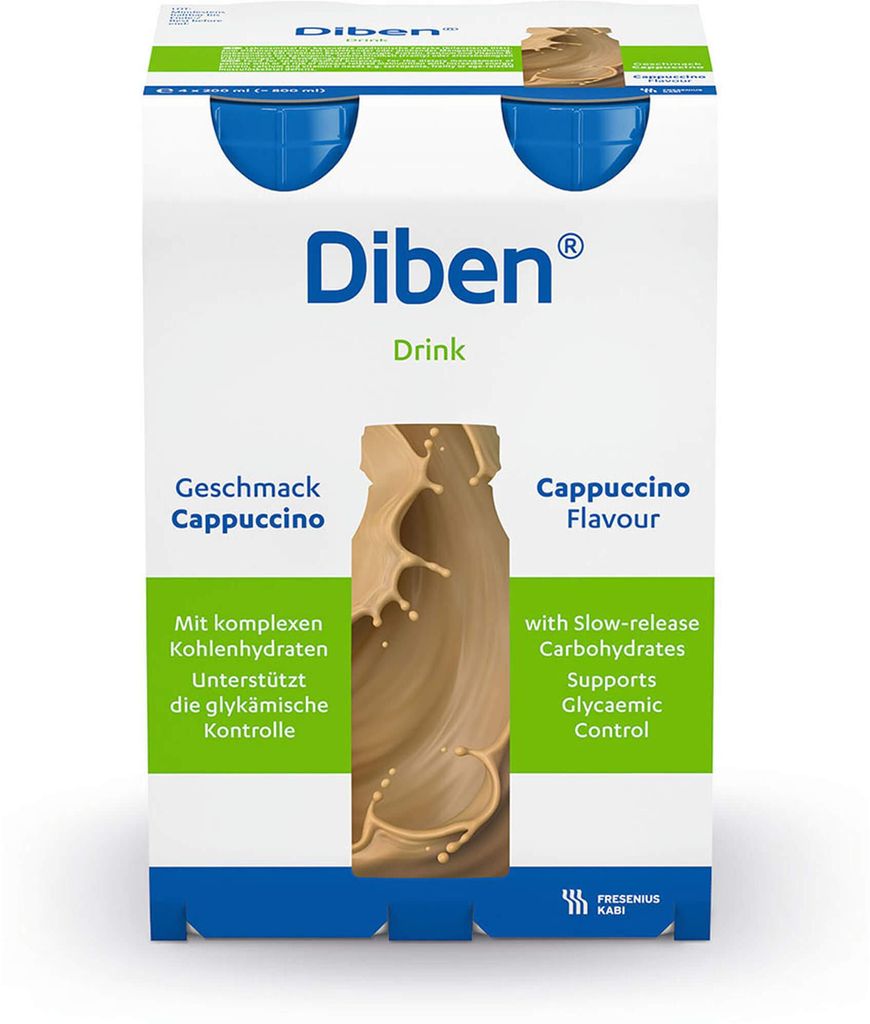 DIBEN DRINK CAPPUCCINO (1,5 KCAL/ML), 4X200 ml FLU Image du produit 