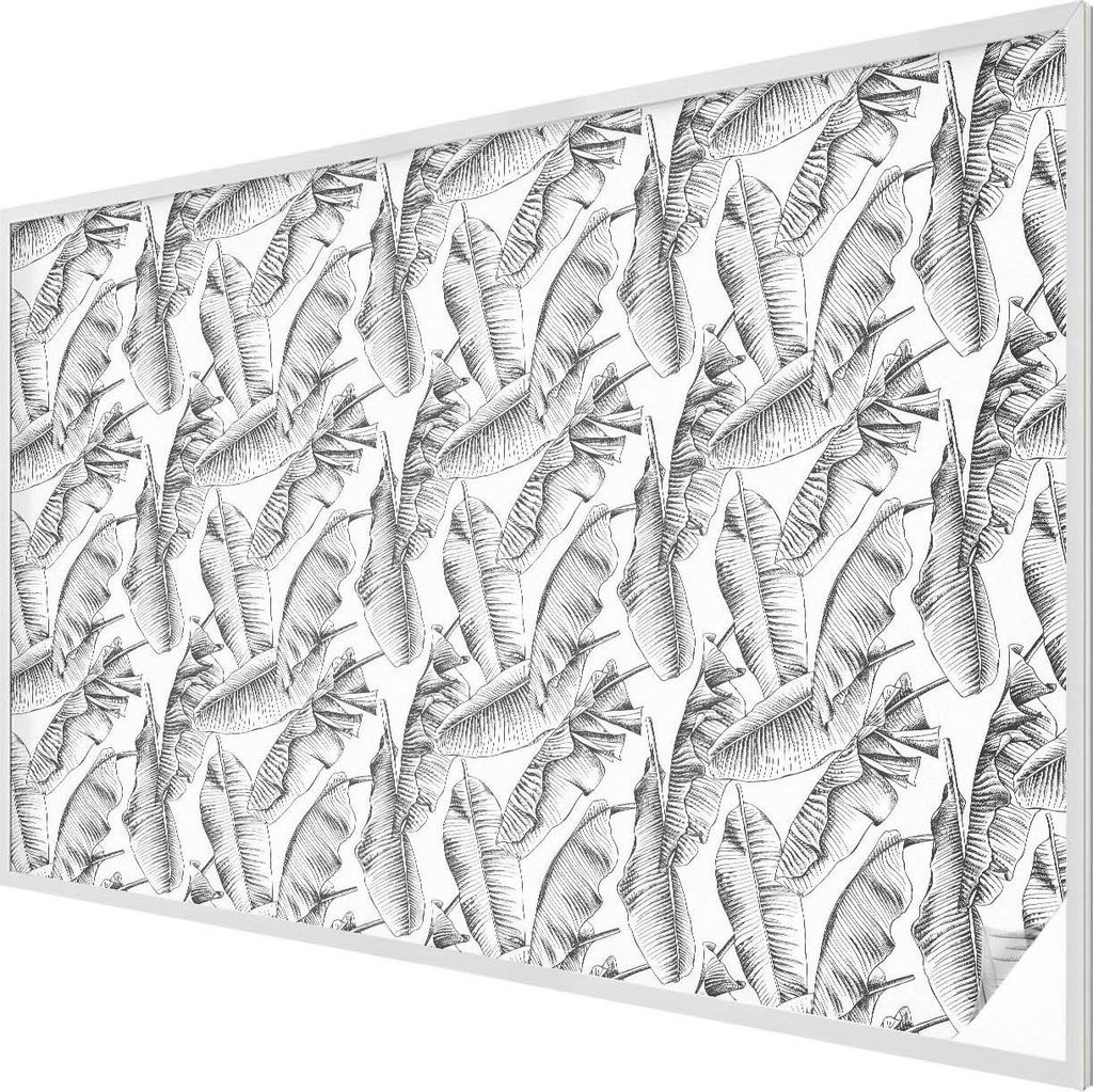 Buntglas Fensterfolie – 146x200 cm – Stained-Glass Design – blickdichte dekorative Sichtschutzfolie – selbstklebend, UV-Schutz – Tropisch...