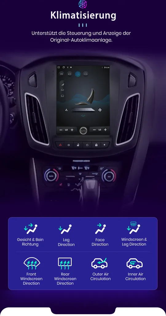 GPS Android Ford Focus III 2012-2018 WiFi Bluetooth pour Navigation - 11