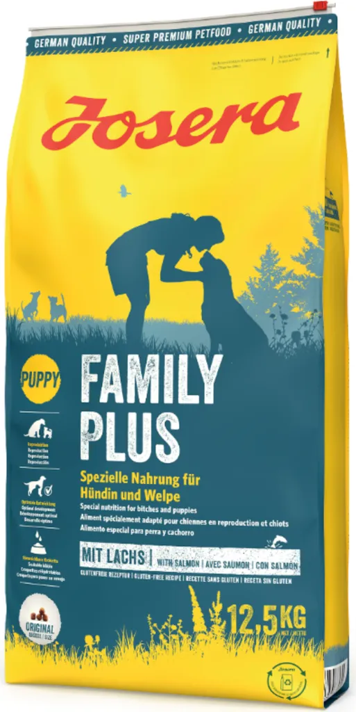 Josera Family Plus 12,5kg : Formule Riche en Énergie pour Chiots et Lice