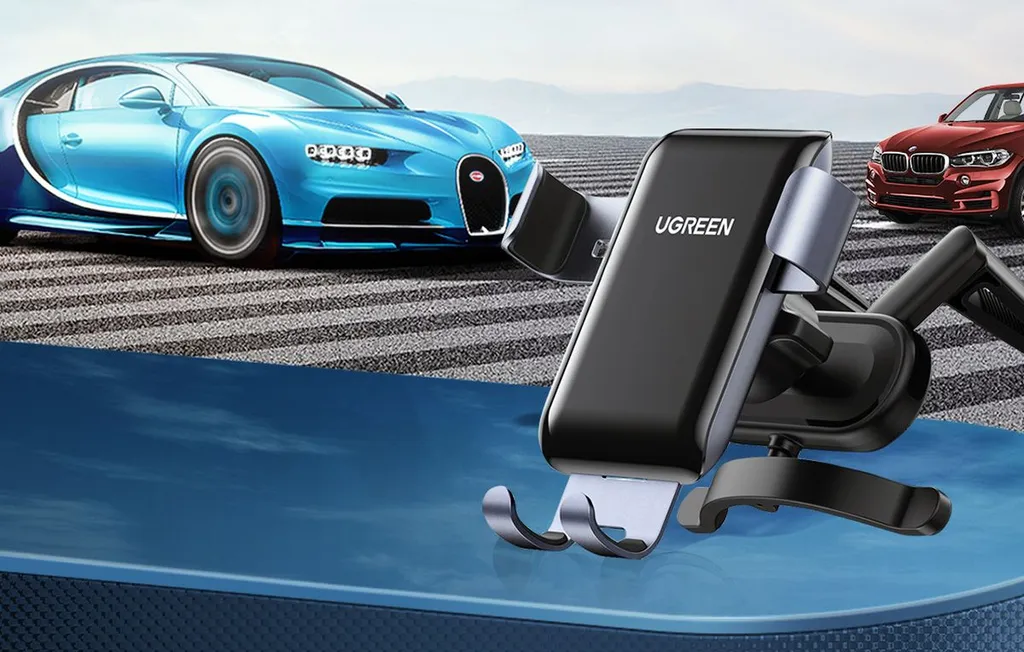 UGREEN Supporto Cellulare Auto Design Rotondo - Alluminio Premium - 2