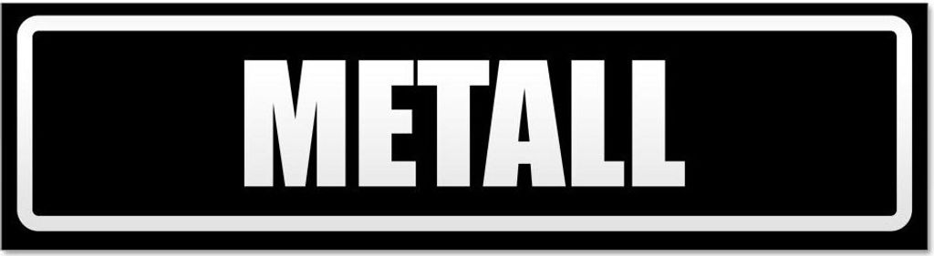 Kiwistar Metall invertiert Magnetschild Schild magnetisch - 45cm Schwarz - Magnetfolie für Auto PKW Kfz
