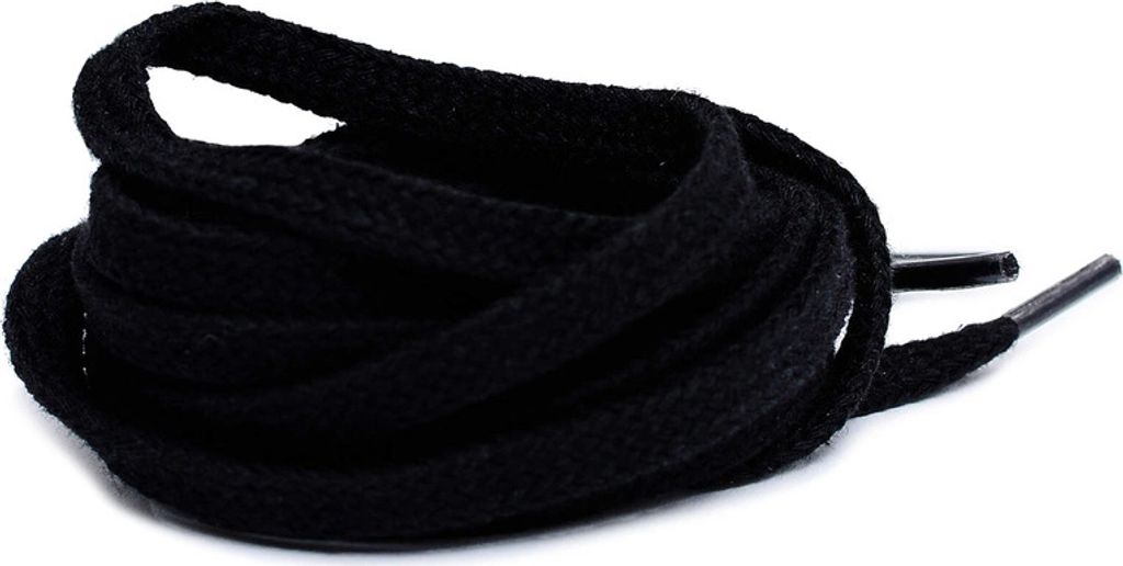 Corbby Bawełniane Czarne Płaskie Sznurowadła 150 cm Zdjęcie produktu 