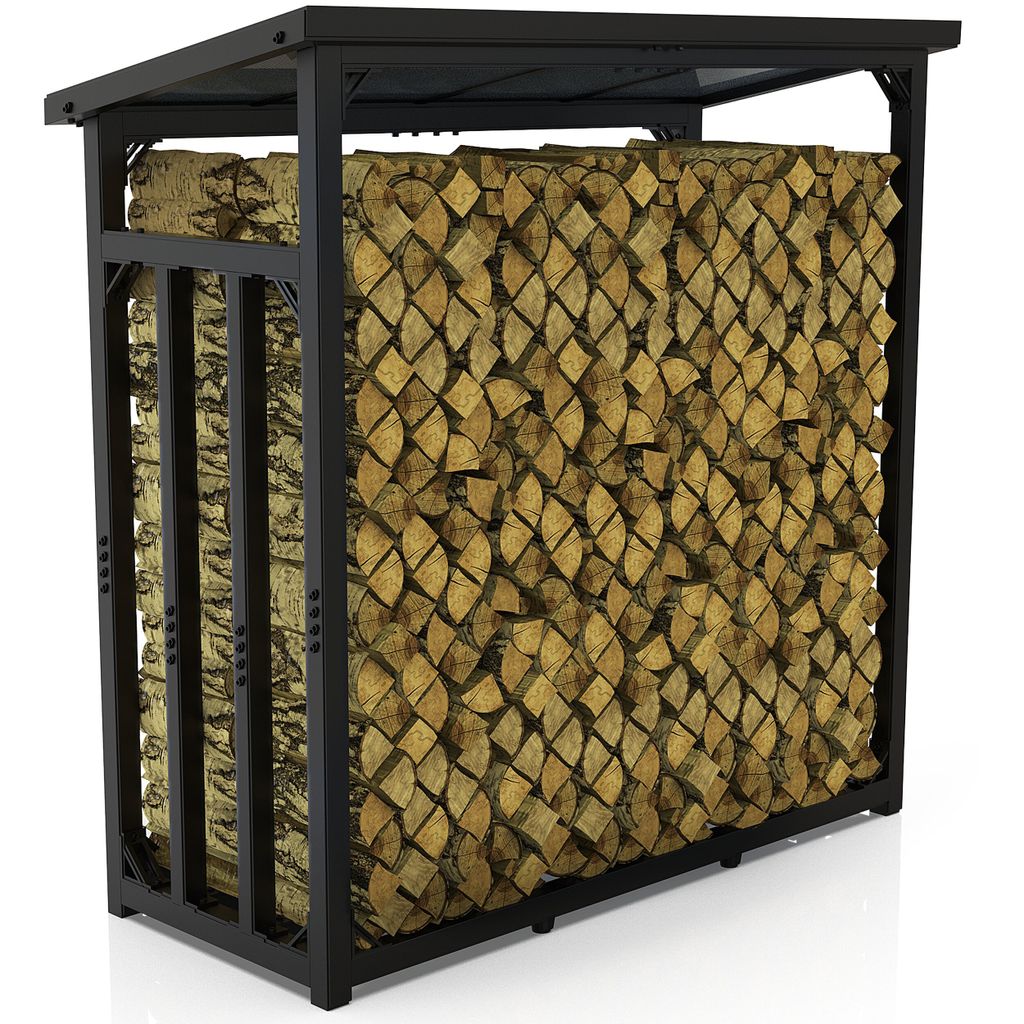 Étagère à bois extérieure en métal 188x70x188 2,3³ RM / Image du produit 