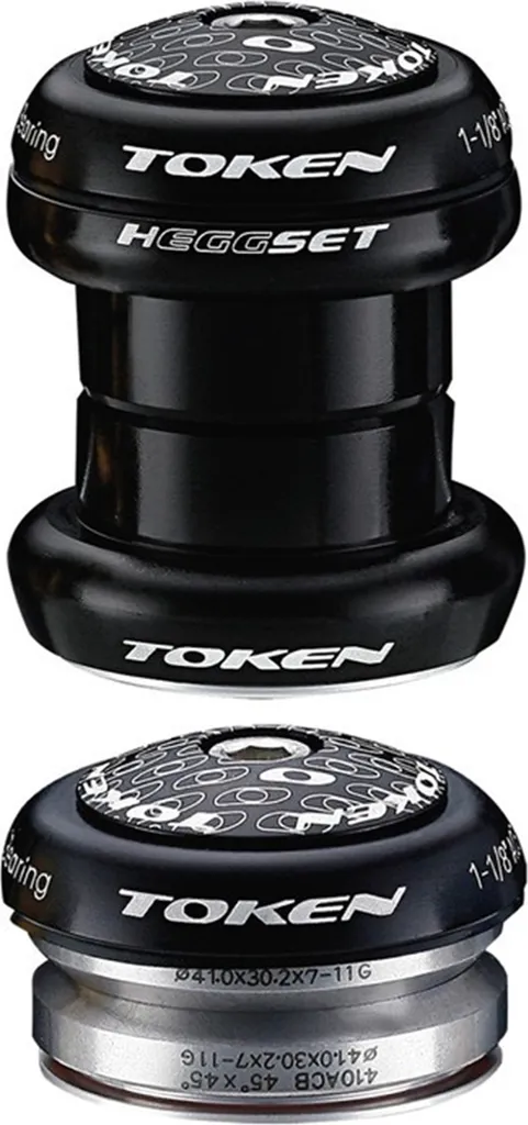 Jeu de direction TOKEN TK060 2-en-1 Noir 34/41mm Haute Résistance