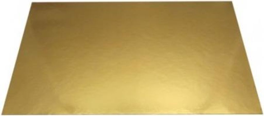 Rechteckiger Goldsockel 45x32 cm 1 Stk.