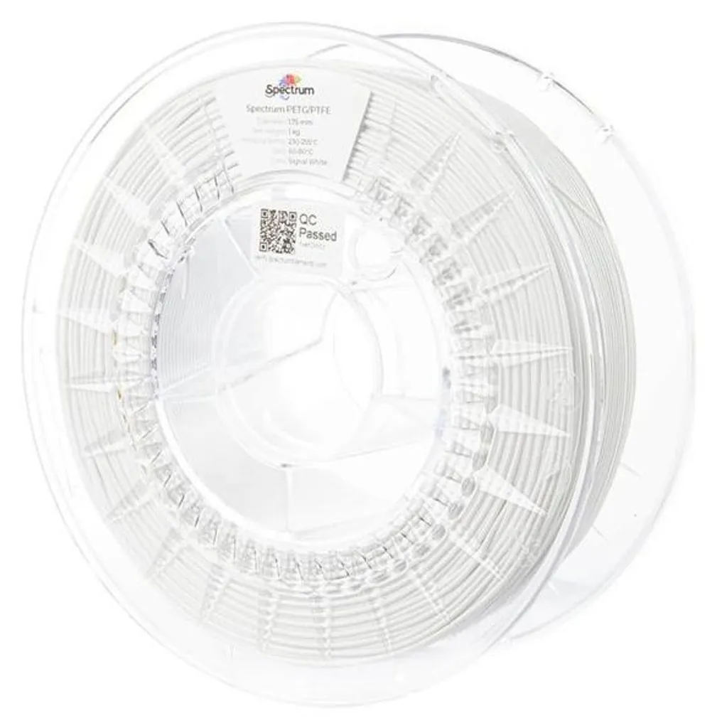 Consommable Impression 3D PETG PTFE 1.75mm Blanc Signal Spectrum 1kg