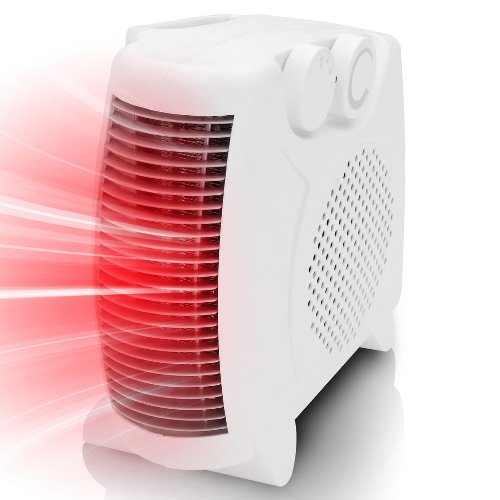 Heizlüfter Badezimmer mit Thermostat Ventilator mit Heizung 2 Heizstufen 2000 W