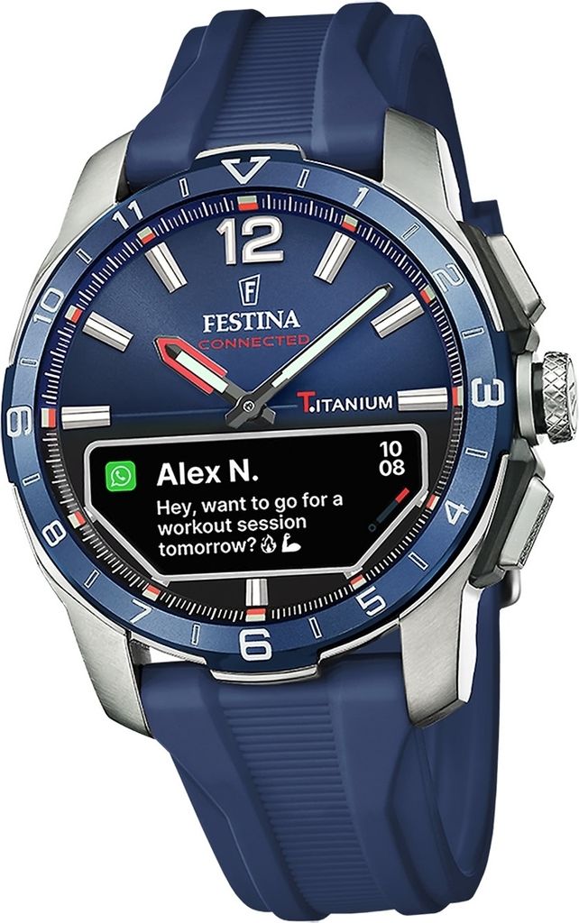 Festina Silikon Herren Uhr Armbanduhr blau Elegant Sport D2UF23000/1