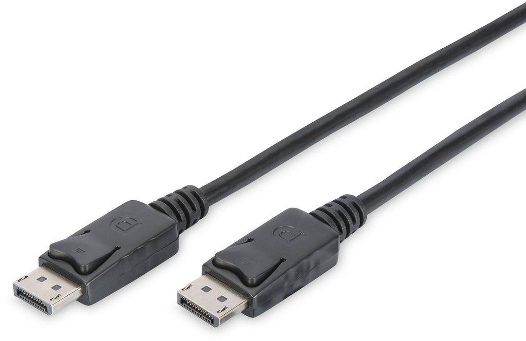 Assmann AK-340100-100-S DisplayPort Videokabel für Videogerät - 10 m - ja - 1 x Stecker Digital Audio - 1 x Stecker Digital Video - Vernickelt - ...