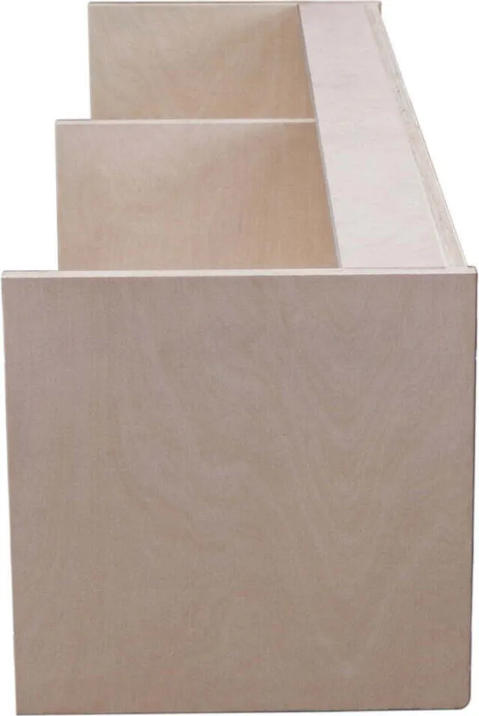 Armoire suspendue caravane en bouleau 120x25x25cm avec bordure noire