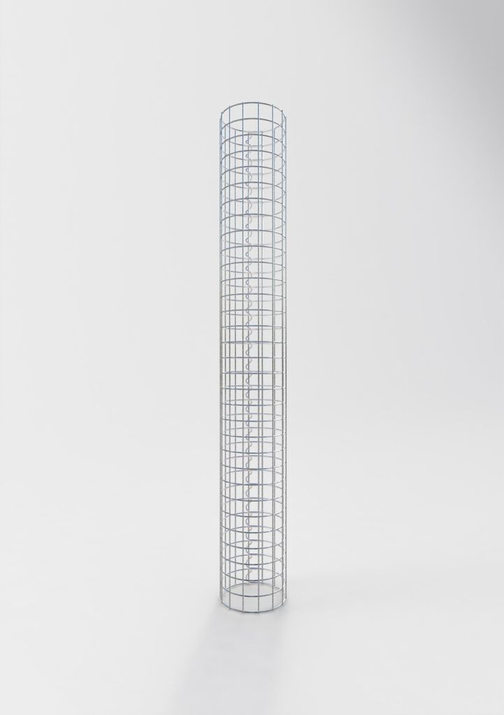 Gabionensäule rund 22 cm Durchmesser, 160 cm Höhe, Maschenweite 5 cm x 5 cm