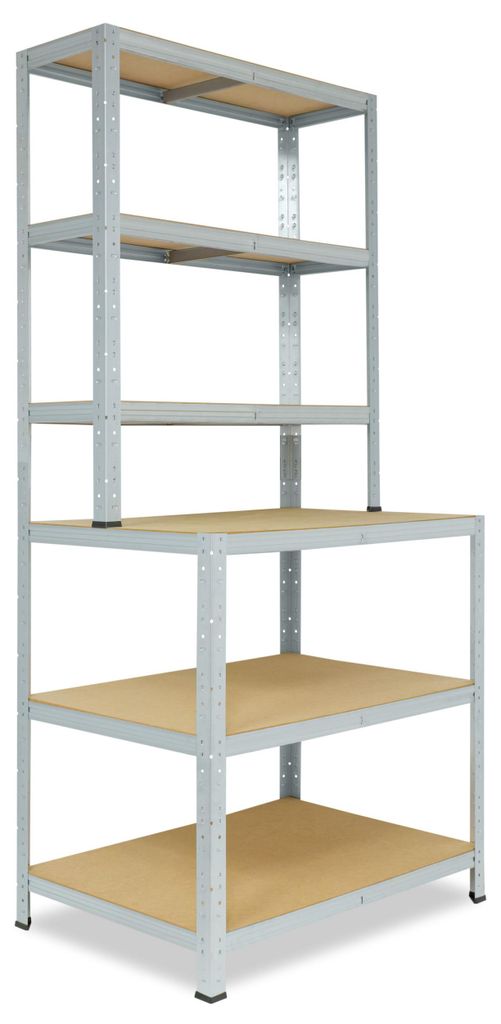 shelfplaza HOME 190x90x60 cm Étagère rangement établi en Image du produit 