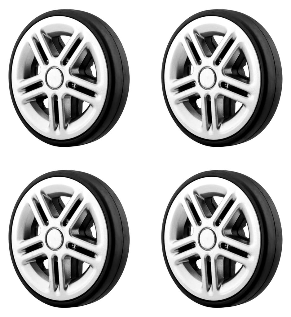 4 Stück Koffer Ersatzräder Kofferrollen Ersatzrollen Gepäck Ersatzräder Gummi Ersatz Räder Gepäckkoffer Rad Universal Gepäck Ersat Wheel Ers...