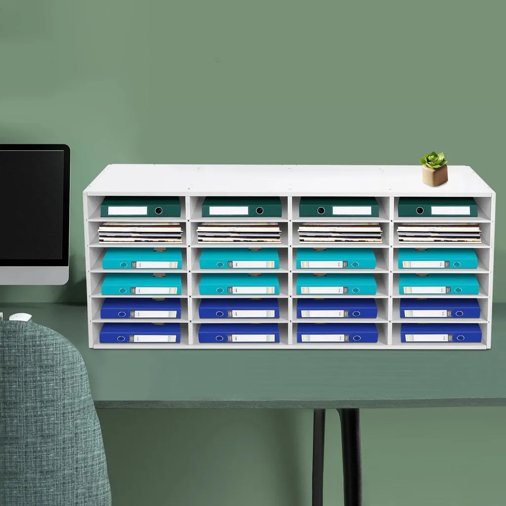 Trieur de courrier professionnel pour trier 24 dossiers sur bureau - 4