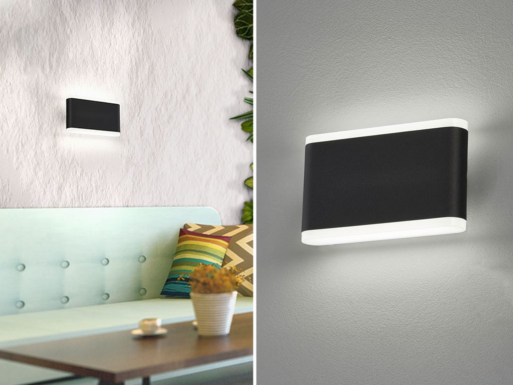 Fischer & Honsel 30559 Scounce Wandleuchte Metall sandschwarz LED
