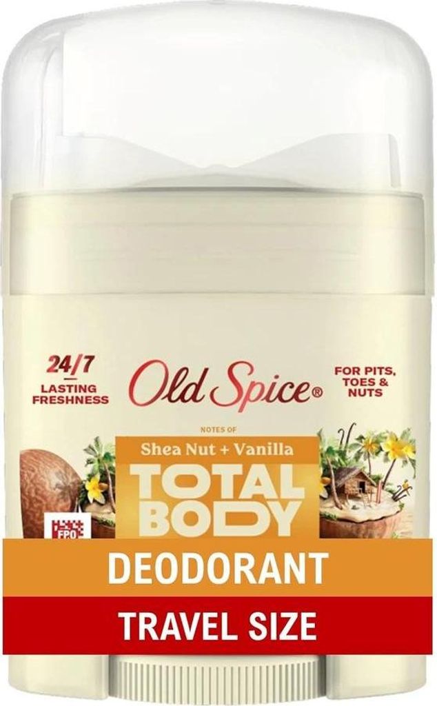 Old Spice | Deodorant-stift - Vanille - 14g - Old Spice Total Body - Deodorant Mit Sheabutter