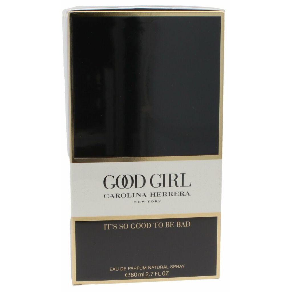 A product box for Carolina Herrera Good Girl perfume.