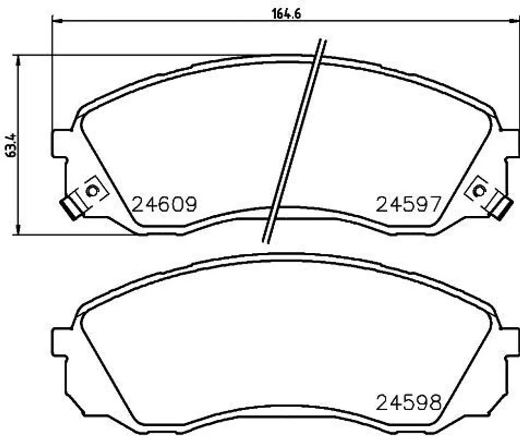 Plaquettes de frein HELLA 8DB 355 013-541 pour Carnival III (VQ) OE